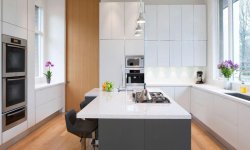 modern konyhák fényes felülettel