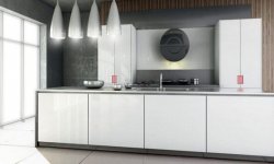 fehér magasfényű konyha kép 24